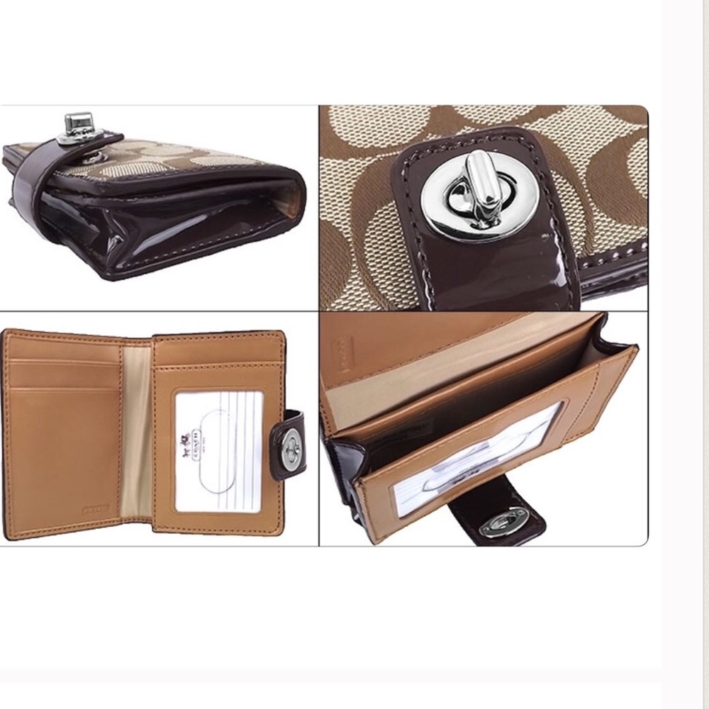 NWT Coach Khaki signature wallet - Picture 5 of 8