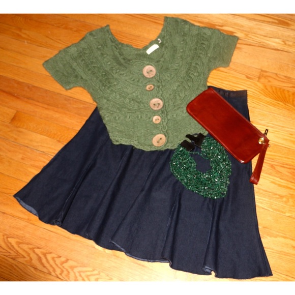 Dresses & Skirts - ⬇️ NWT dark denim pleated skirt plus size 16