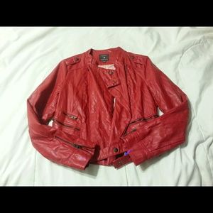 Faux leather jacket