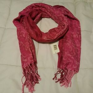 Pink Leopard Scarf