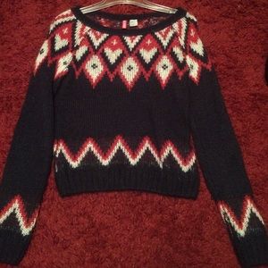 H&M red white and blue sweater