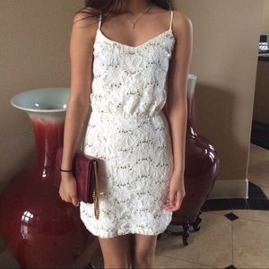 White Fancy Lace Dress