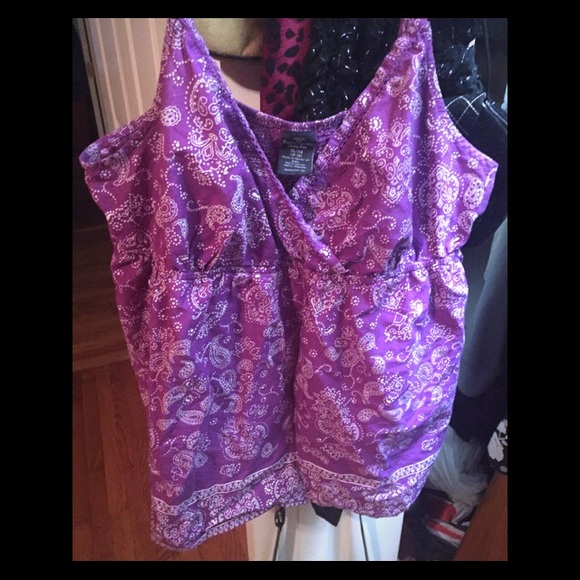 Purple faded glory top