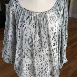Chelsea Flower cheetah print blouse