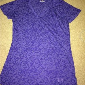 Under Armor V Neck Purple