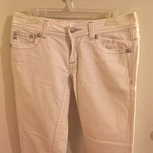 White Miss Me Bootcut Jeans