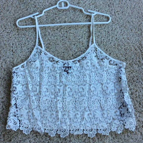 Floral lace top