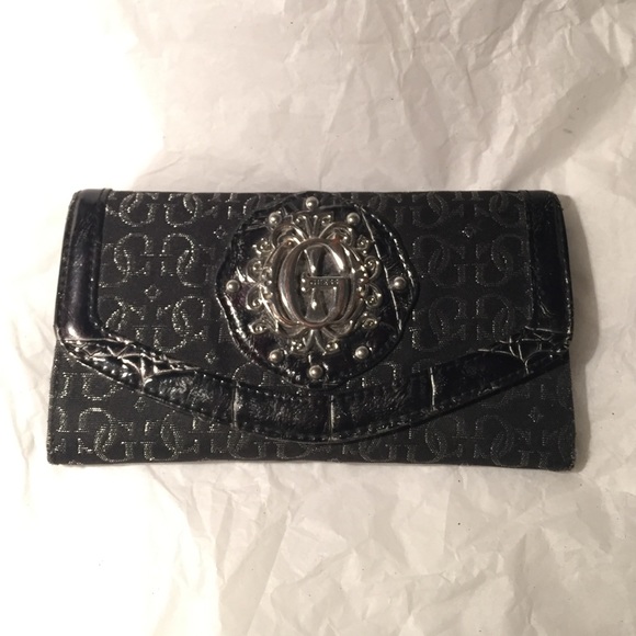 Guess Folklore Trifold Wallet Black