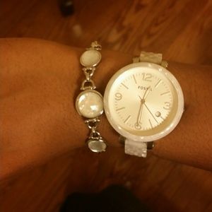 Fossil Heather Watch
