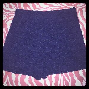 High Waisted lace shorts