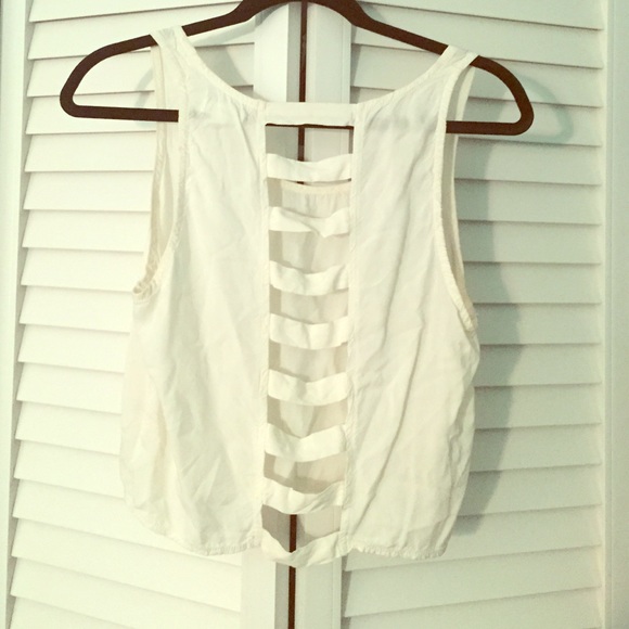 White crop top