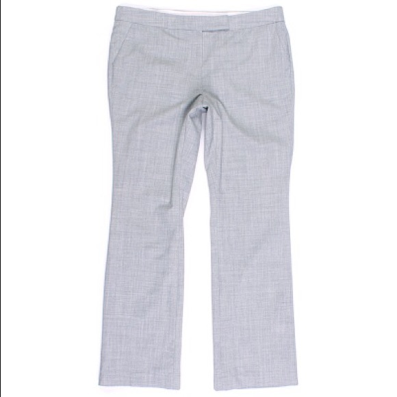 Grey straight leg dress pants