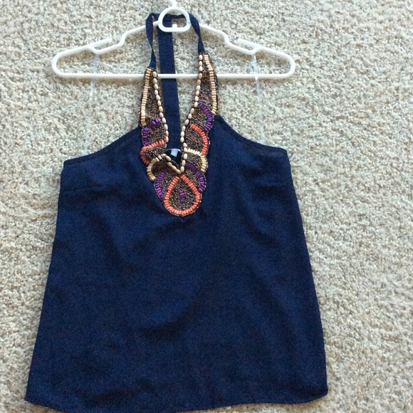Dark blue top
