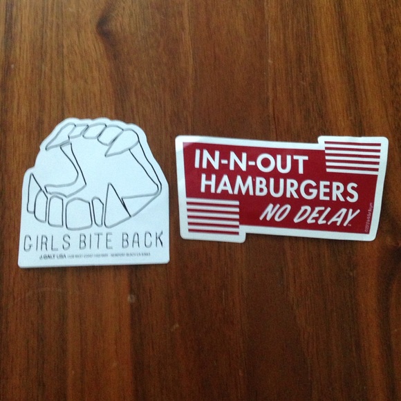 🚫SOLD🚫Brandy Melville & In-n-Out Stickers