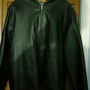 New 100% leather unisex jacket