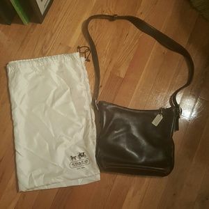 Coach brown leather bag