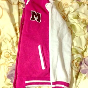 Pink and white jacket