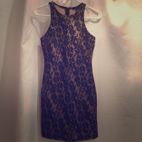 Black and nude dress