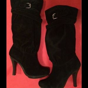 Michael Kors Black Suede Boots