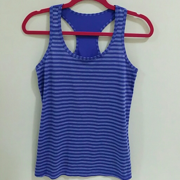 Free with any purchase! Striped Blue Workout Tank