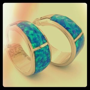 Sterling Silver Opal earrings