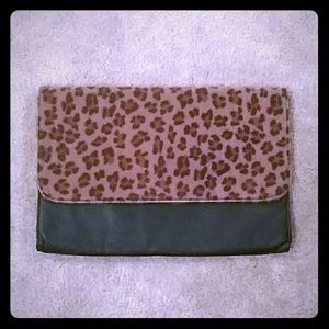 Oversized Leopard Clutch