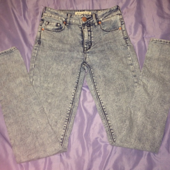 High rise skinny jeans