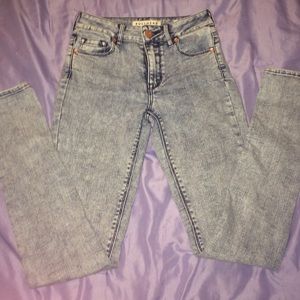 High rise skinny jeans