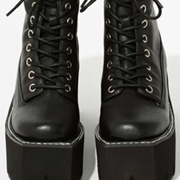 Jeffrey Campbell leather platform boots - Picture 2 of 4
