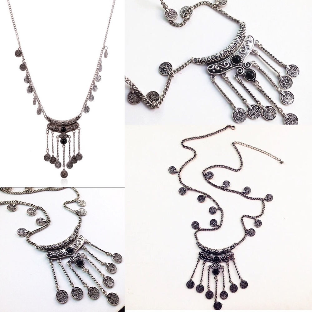 🆕 Boho Coin Necklace - Picture 2 of 8