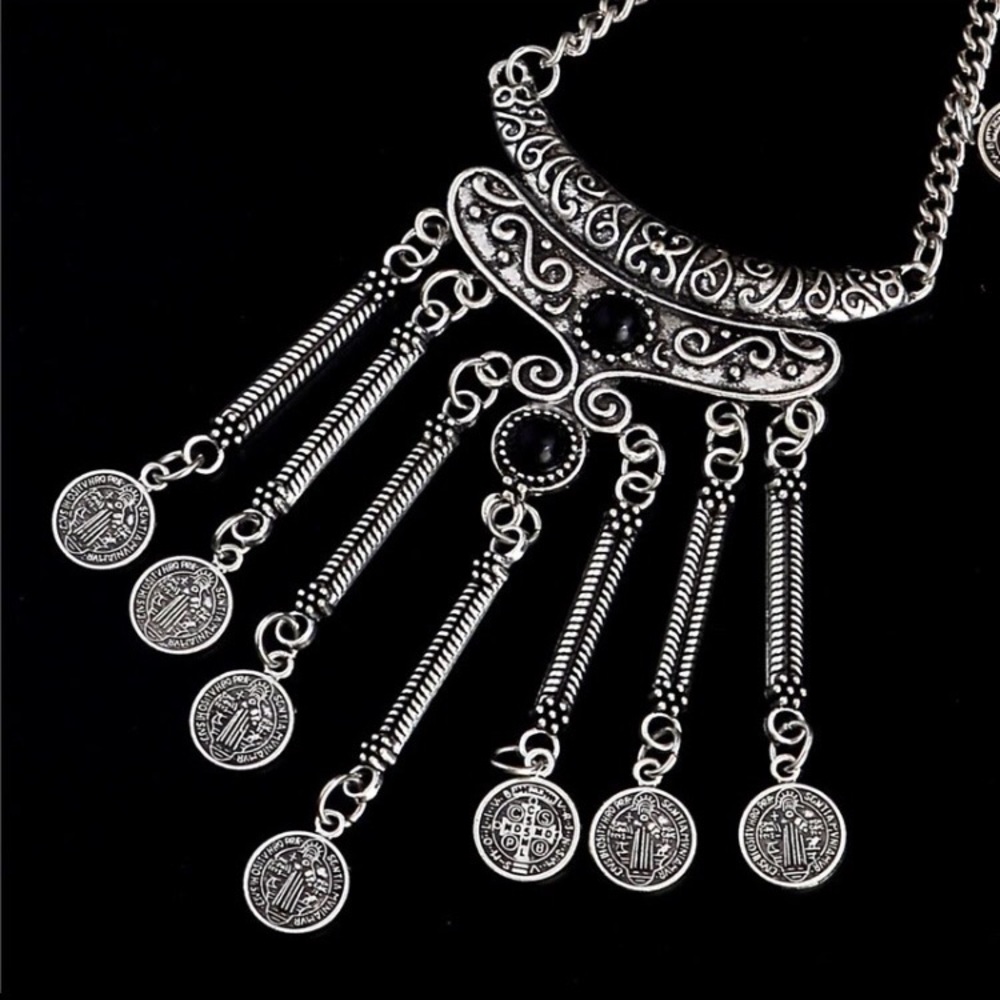 🆕 Boho Coin Necklace - Picture 7 of 8