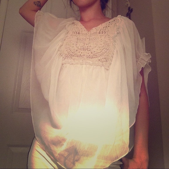 Batwing Crochet Top