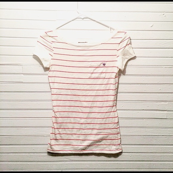 Boatneck nautical striped top