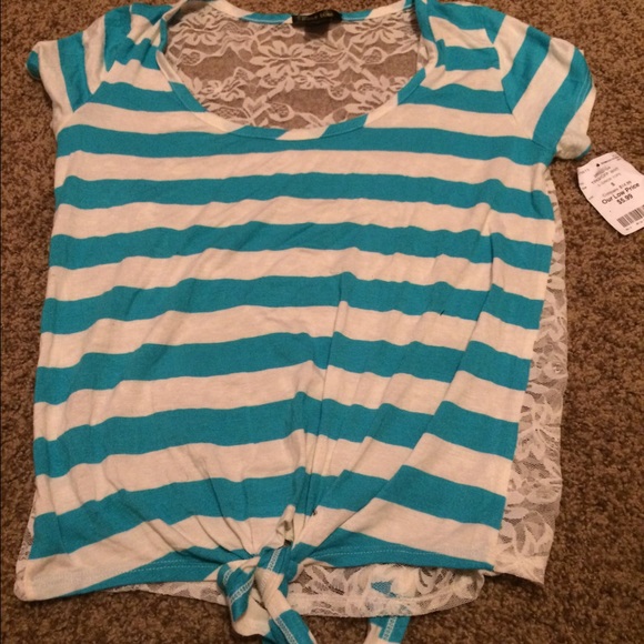 Blue striped shirt