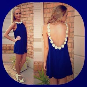 Boho Chic Daisy Flower Mini Dress like Free People