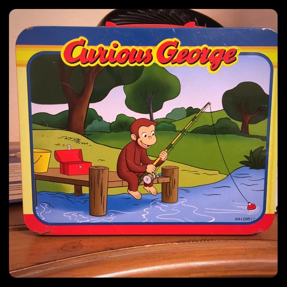 Curious George tin lunch box