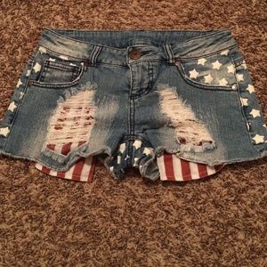 American flag shorts