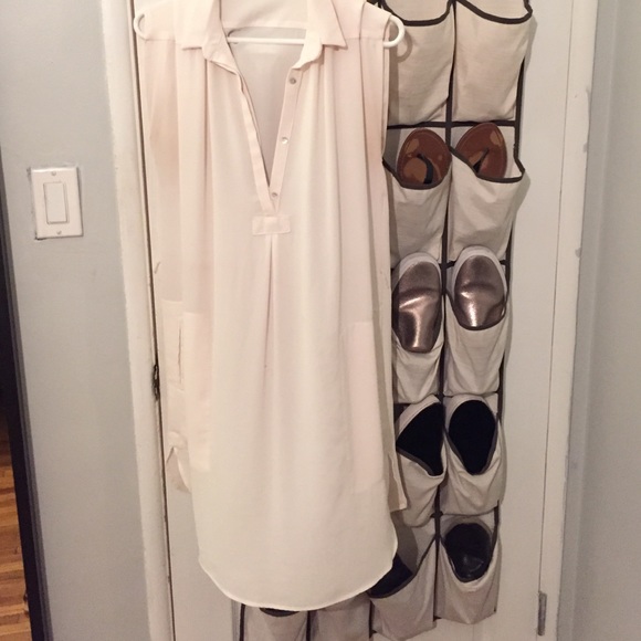 White chiffon dress