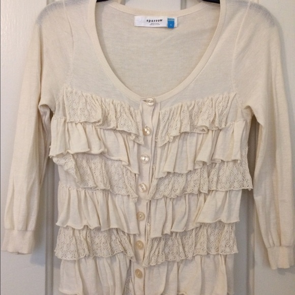 Front Frill Cardigan