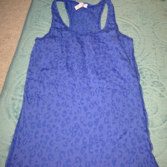 Blue Cheetah print tank