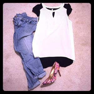 Kensie oversized sheer T-shirt