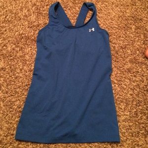Workout tank top with built in bra