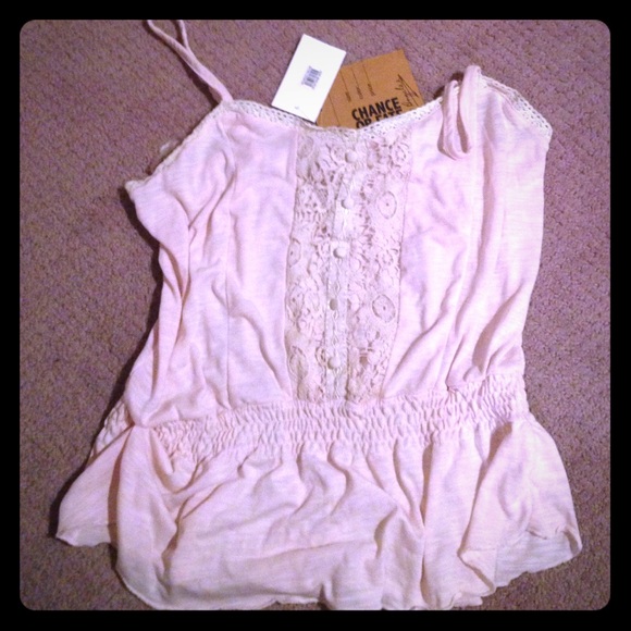 Light pink cinched waist top