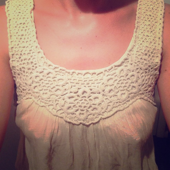 💎Sheer Crochet Top