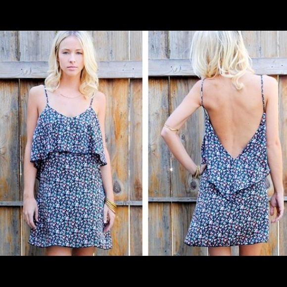 Blu Moon Summer Lovin' Purple Floral Dress SIZE 1