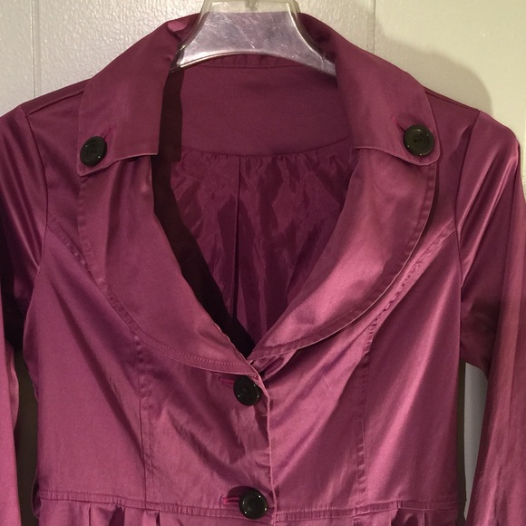 Pretty Stretchy shiny long Jacket M - Picture 3 of 3