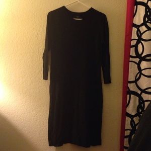 Black sweater dress