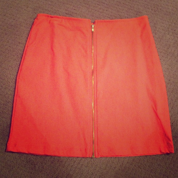 High waisted mini skirt