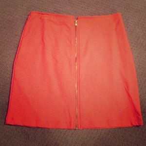 High waisted mini skirt