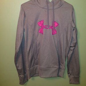 grey under armor hoodie